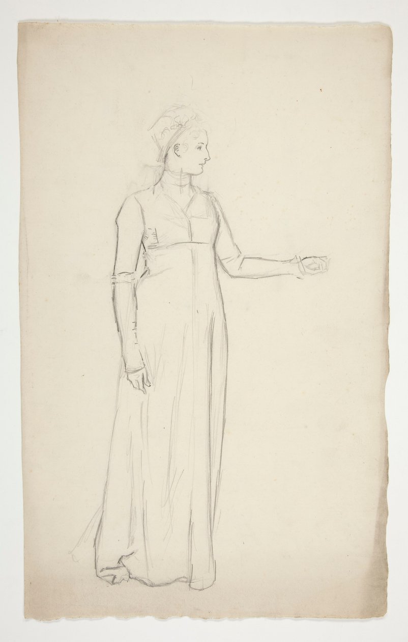 Studie av en kvinna av Edwin Austin Abbey