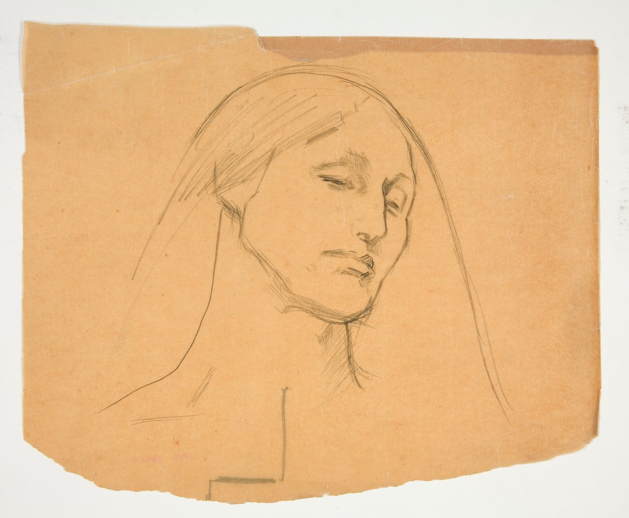 Studie av en kvinna av Edwin Austin Abbey