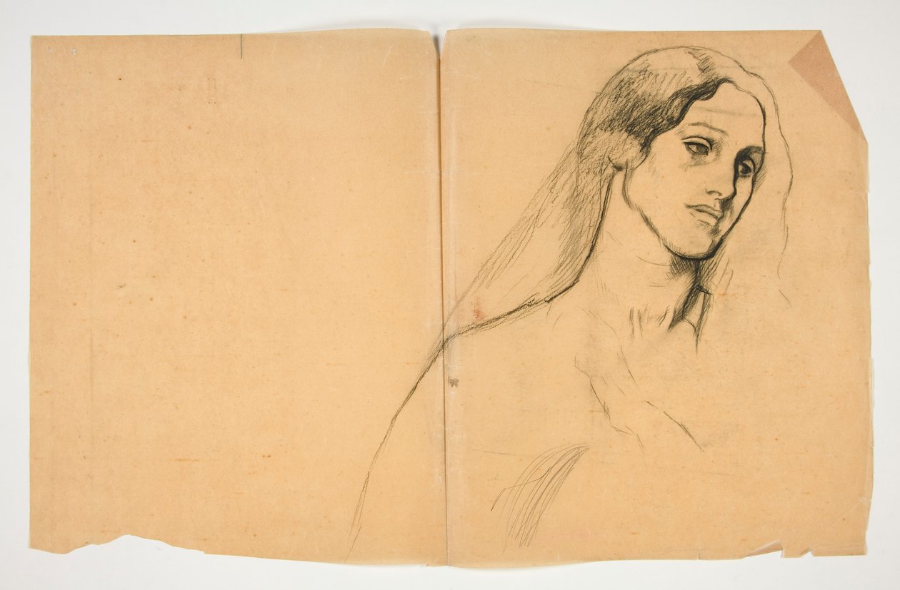 Studie av en kvinna av Edwin Austin Abbey