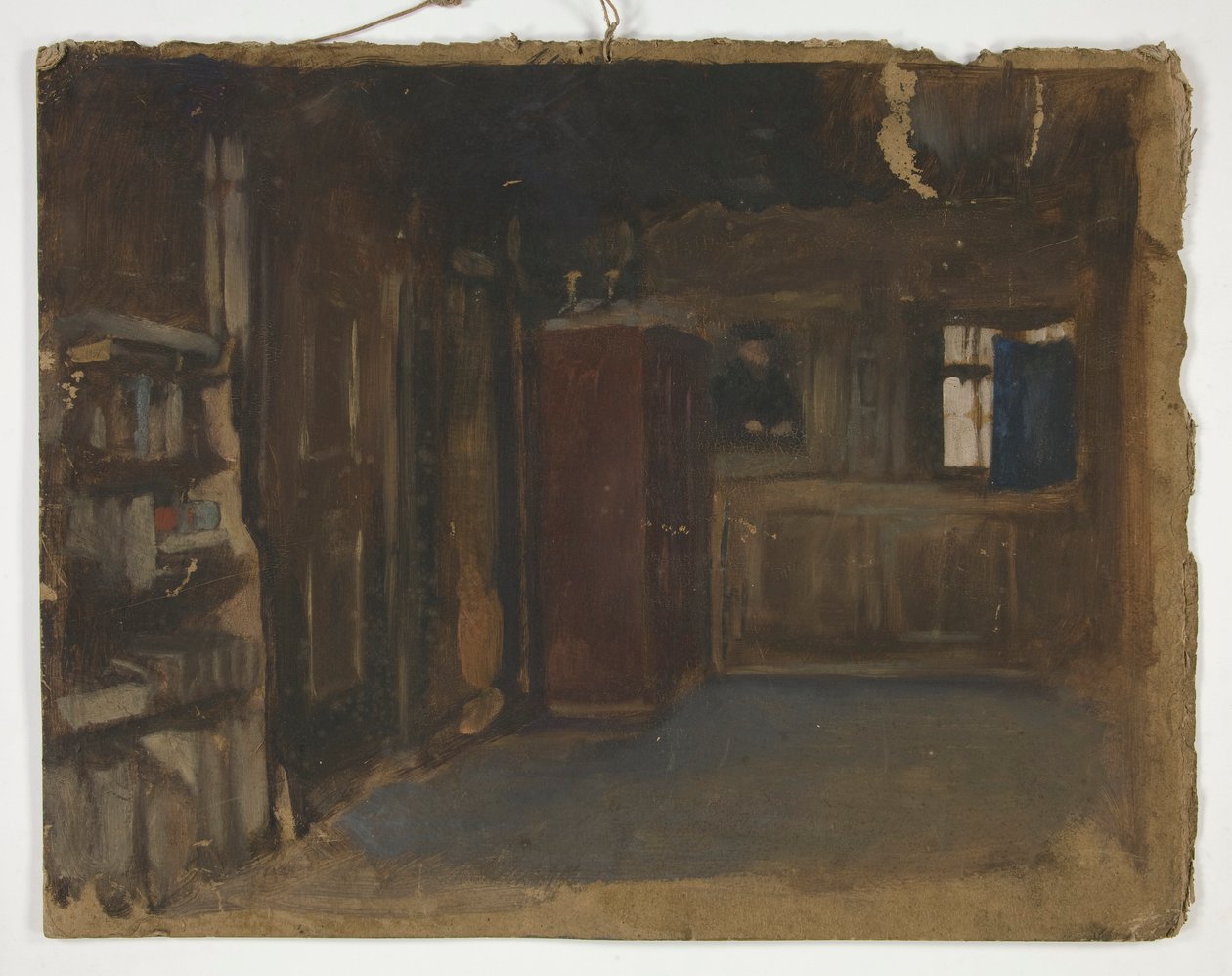 Studie av en interiör av Edwin Austin Abbey
