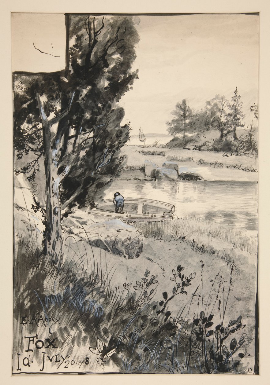 Oidentifierad illustration av Edwin Austin Abbey