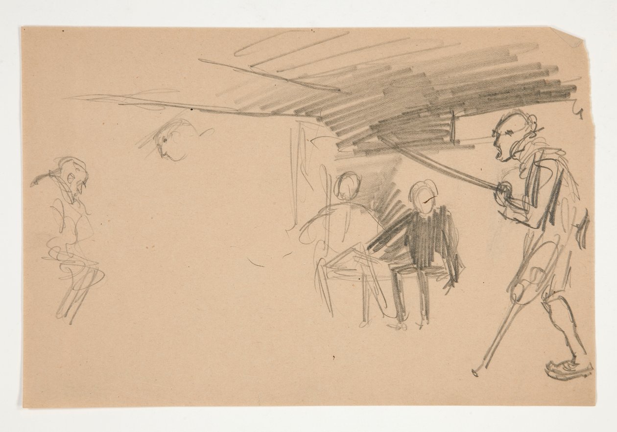 Oidentifierad illustration för Oliver Goldsmith av Edwin Austin Abbey