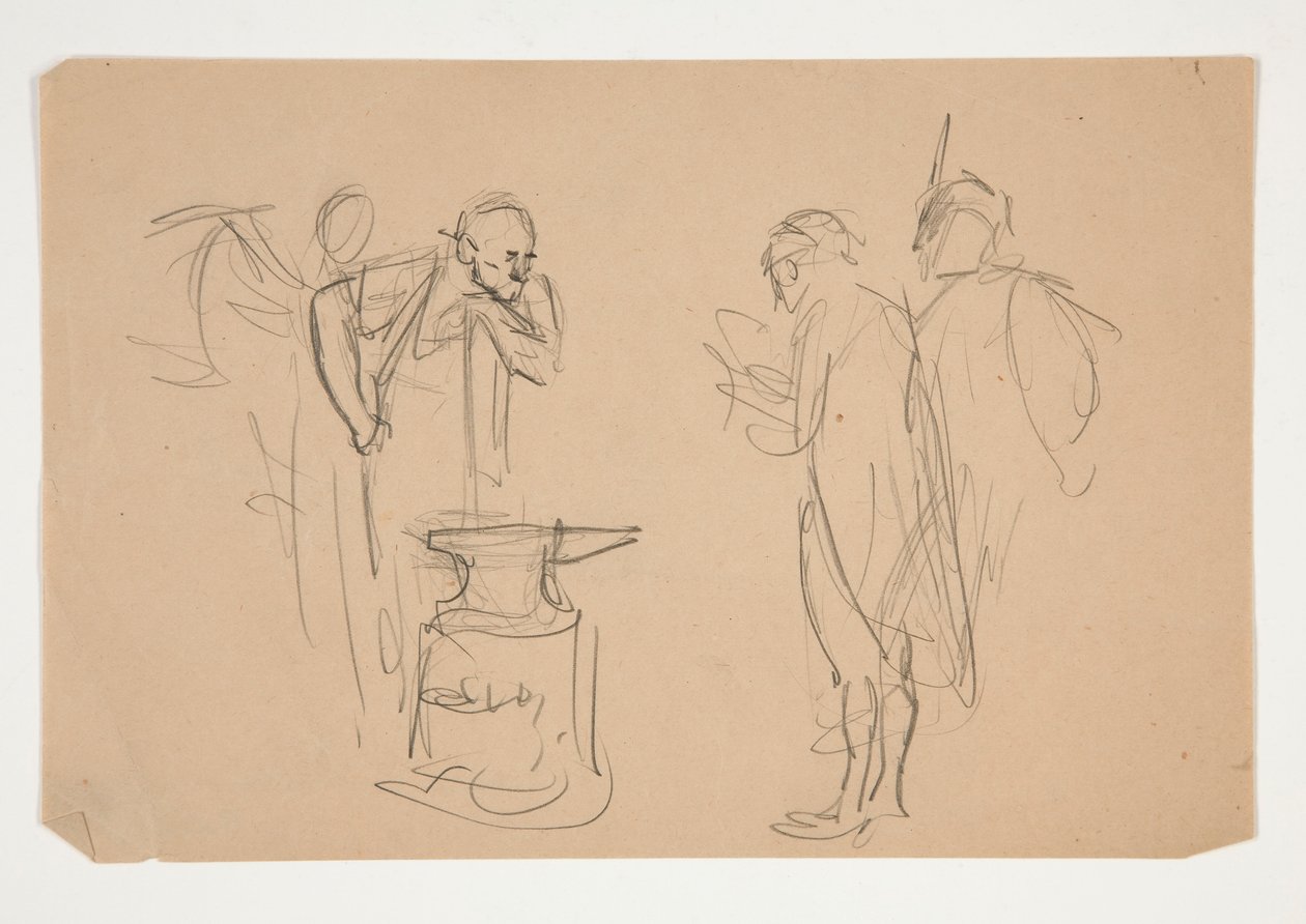 Oidentifierad illustration för Oliver Goldsmith av Edwin Austin Abbey