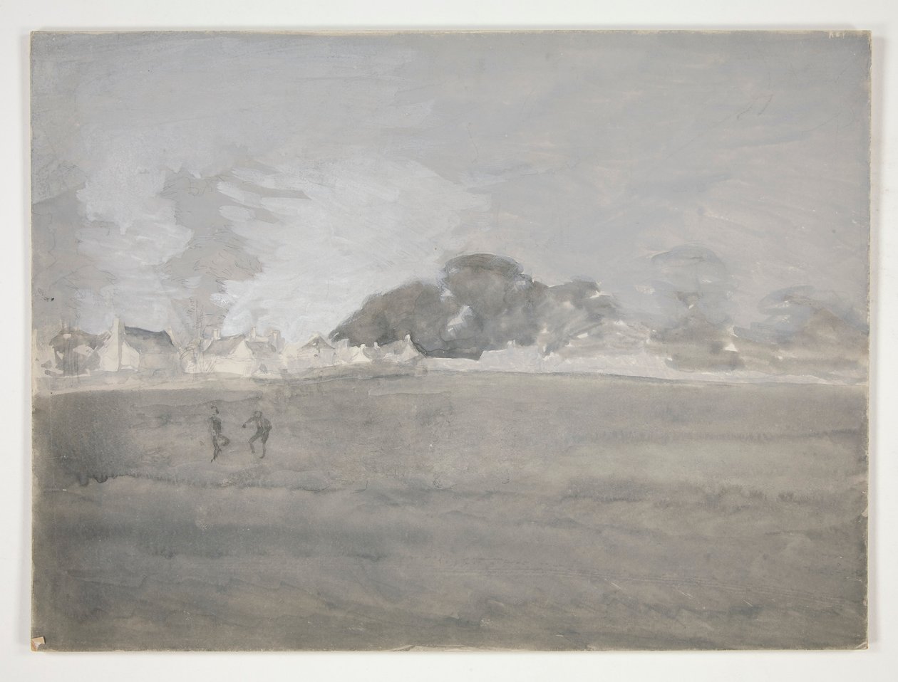 Oidentifierat landskap av Edwin Austin Abbey