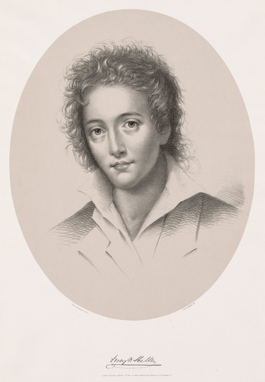 Percy Bysshe Shelley, 1867. av Edwin Beyerhaus