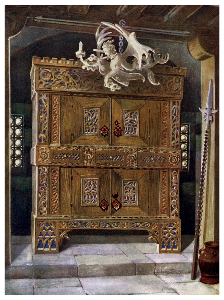 Sengotisk schrank, 1910. av Edwin Foley