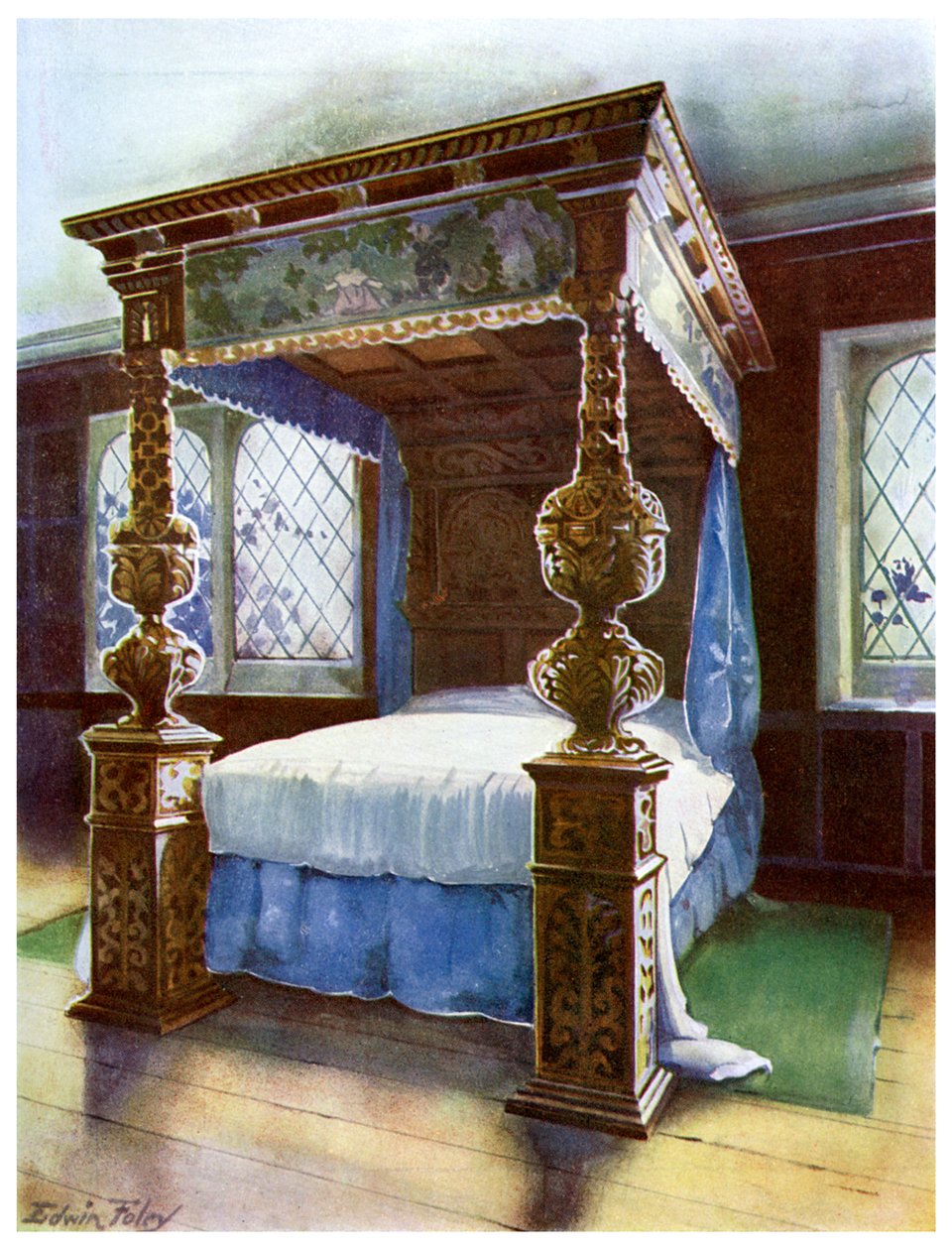 The Littlecote-sängstuga, 1910. av Edwin Foley