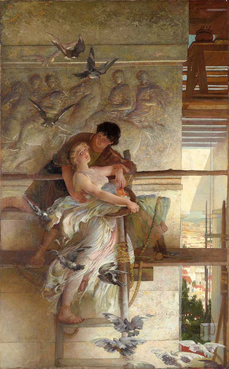 Under templets takfot av Edwin Howland Blashfield