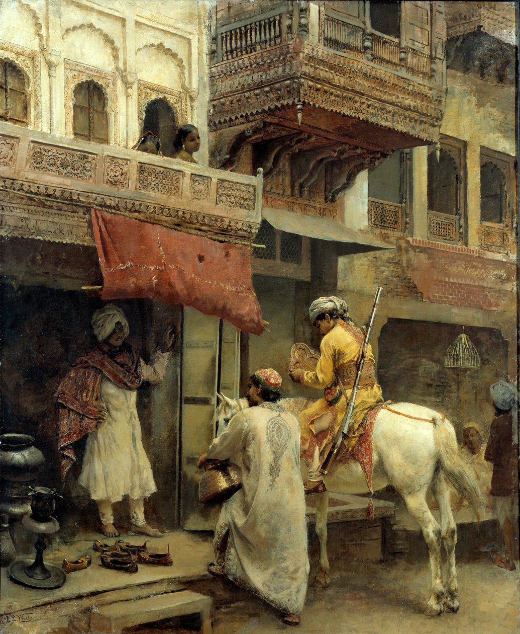 Gatuscen i Indien av Edwin Lord Weeks