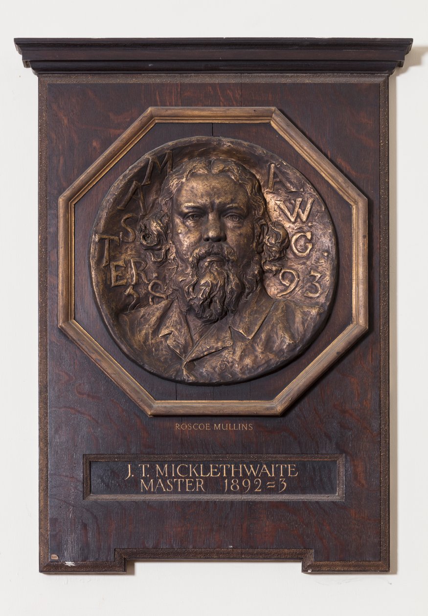 Medalj med John T. Micklethwaite, c.1893 av Edwin Roscoe Mullins