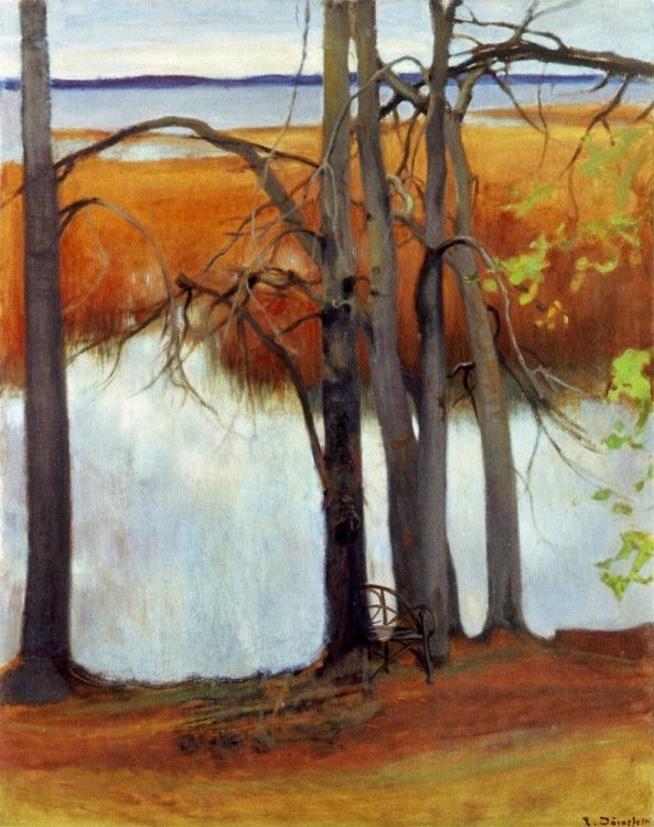  KaislikkorantanEnglish: Lake Shore with Reedsn  av Eero Järnefelt