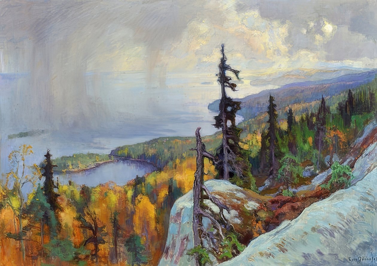 Landschaft (Landskap från Koli). 1930 av Eero Järnefelt