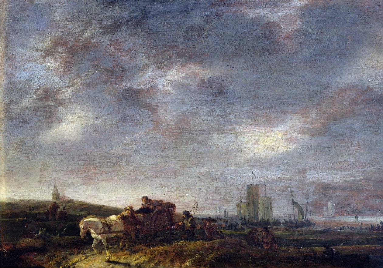 Fiskarnas återkomst, 1646 av Egbert van der Poel