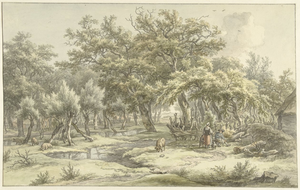 Landskap nära Eext (Drenthe) av Egbert van Drielst