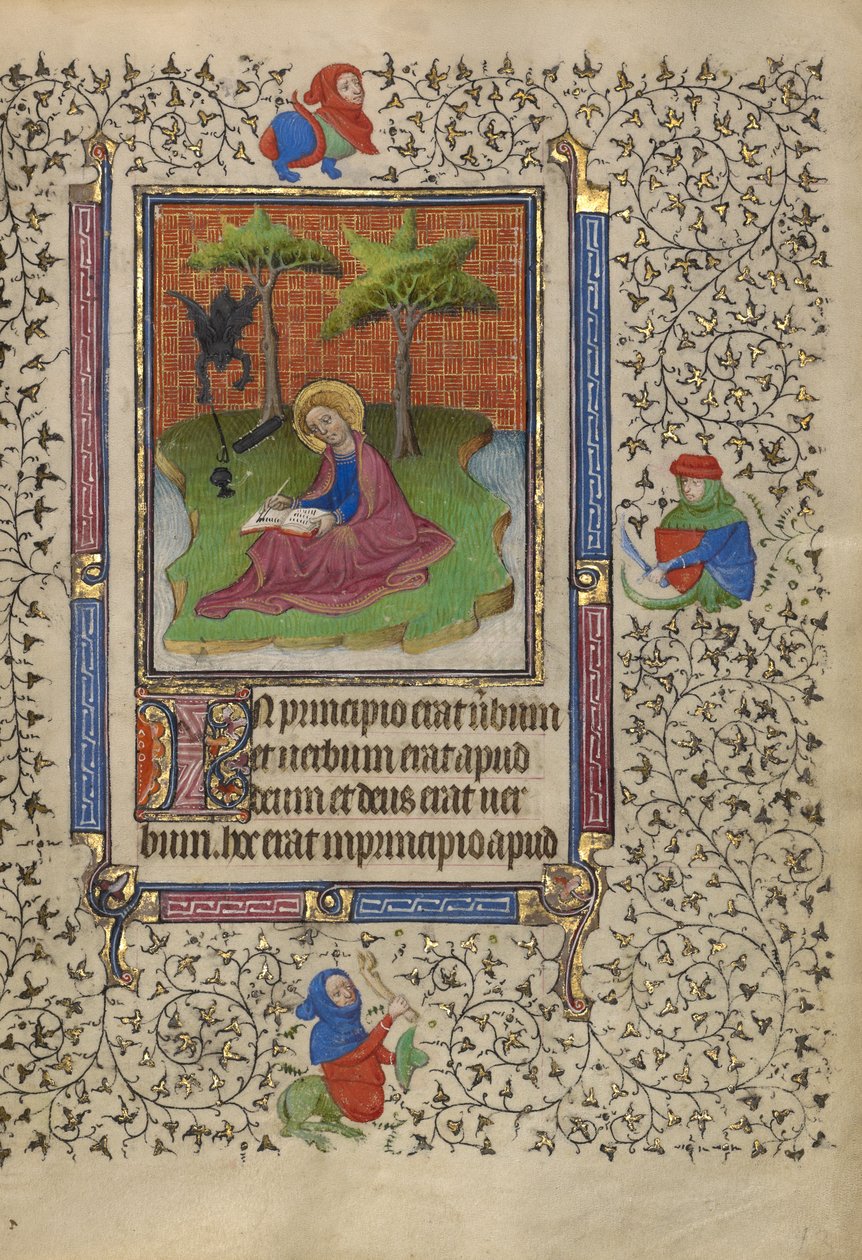 Sankt Johannes på Patmos av Egerton Master