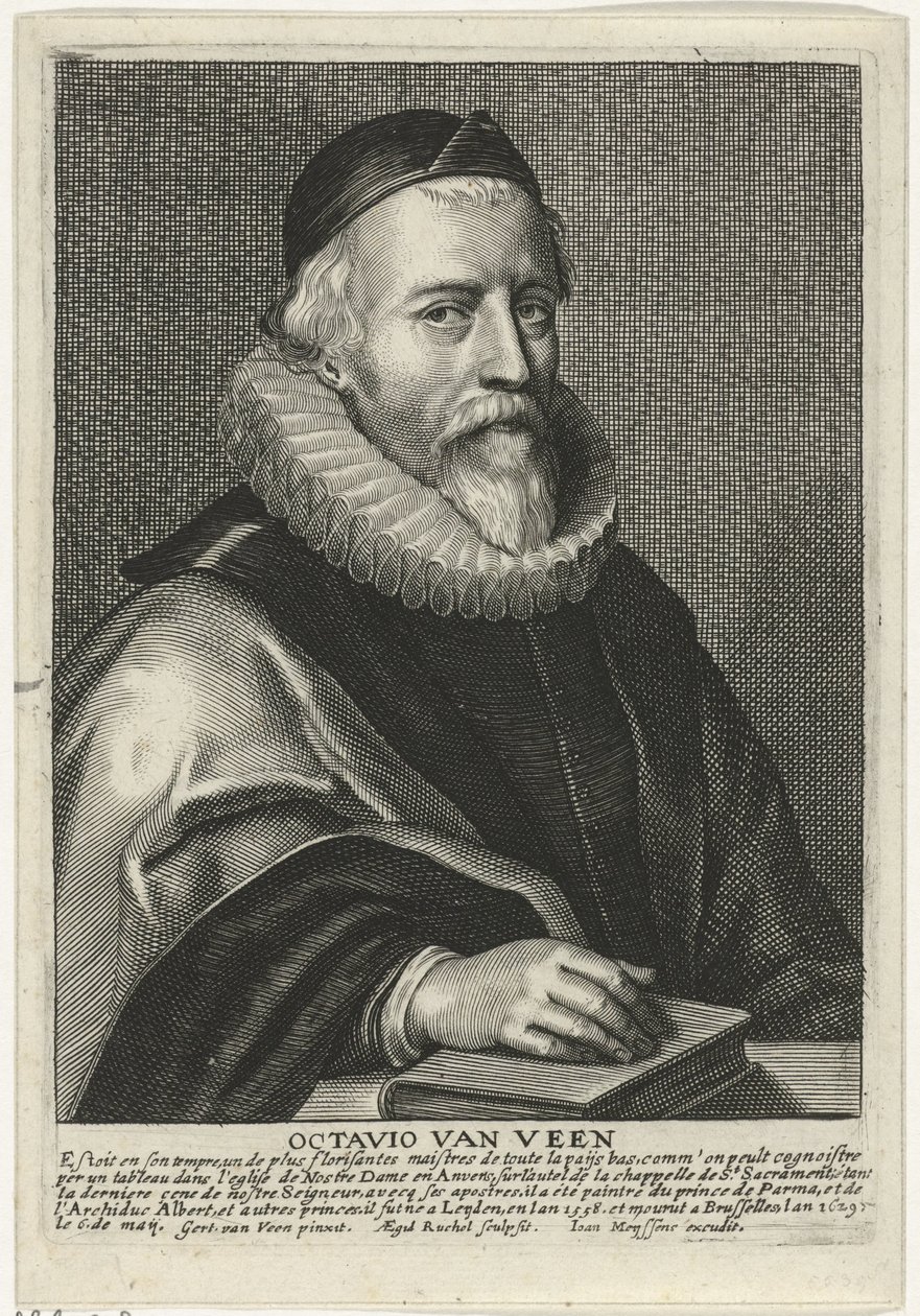 Porträtt av Otto van Veen av Egidius Rucholle