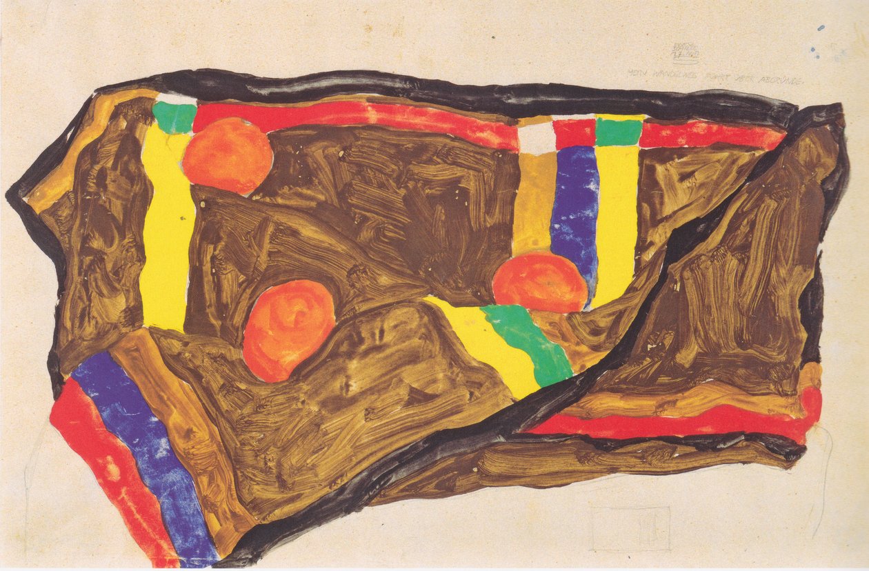  Mein Wandelweg fuhrt uber Abgrunde 17-5-1912 av Egon Schiele