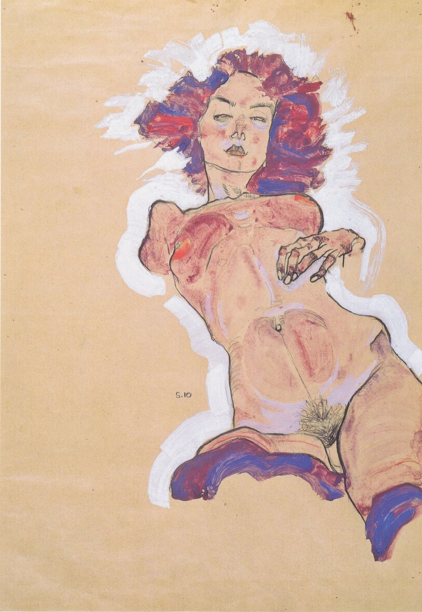  Kvinnlig naken av Egon Schiele
