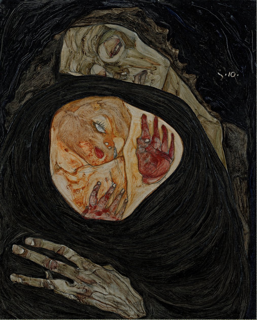 Död mor I av Egon Schiele