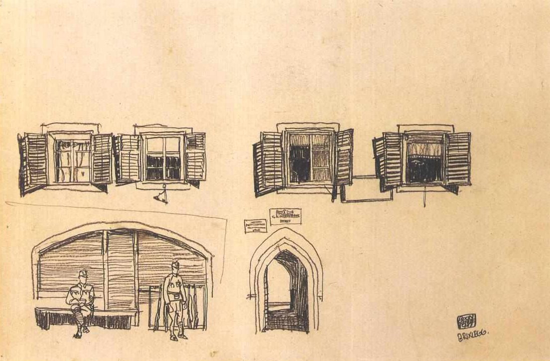 Filiale Brixlegg der k u k Konsumanstalt av Egon Schiele