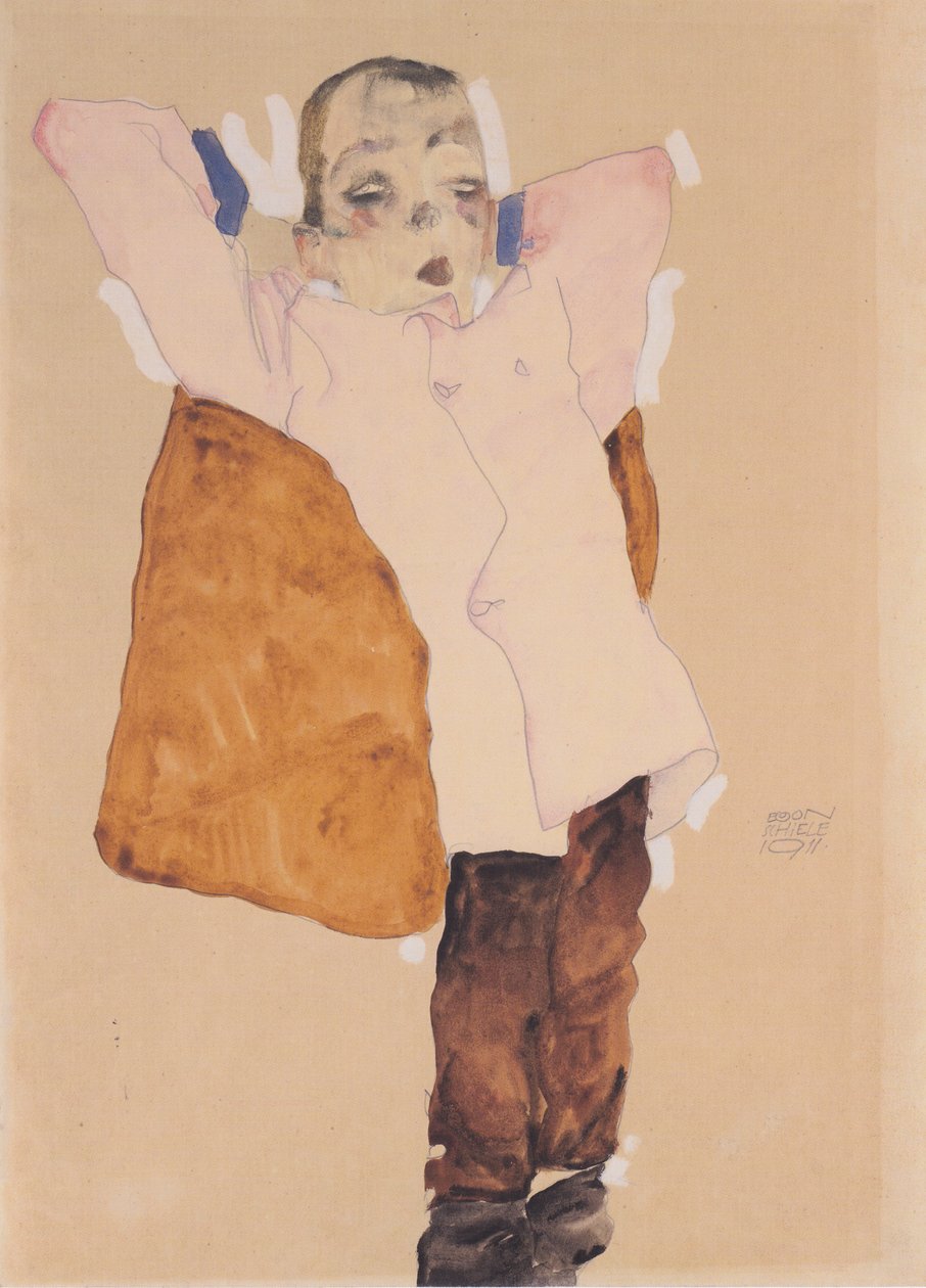 Knabe (liten) av Egon Schiele