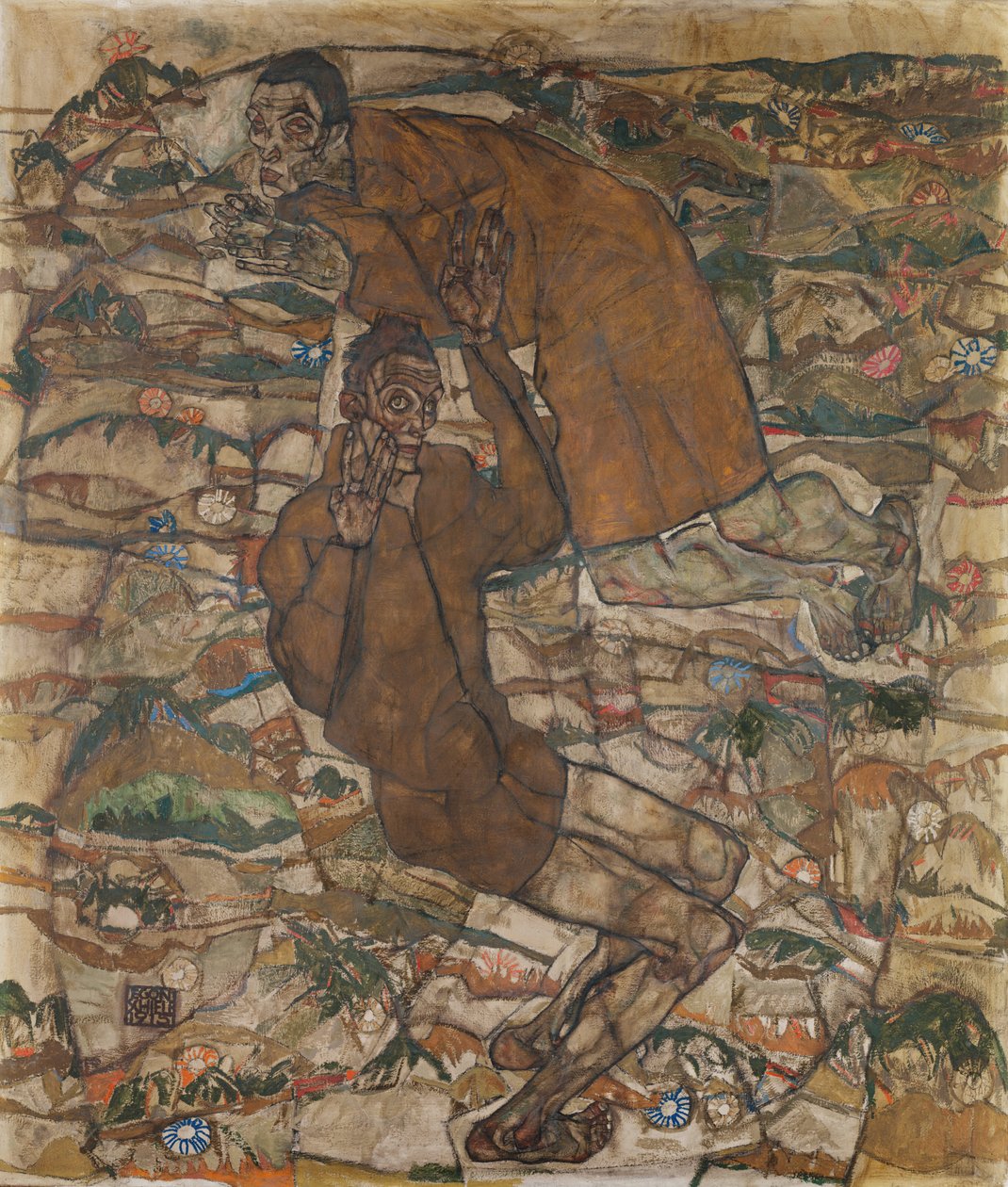 Levitation (The Blind II) av Egon Schiele