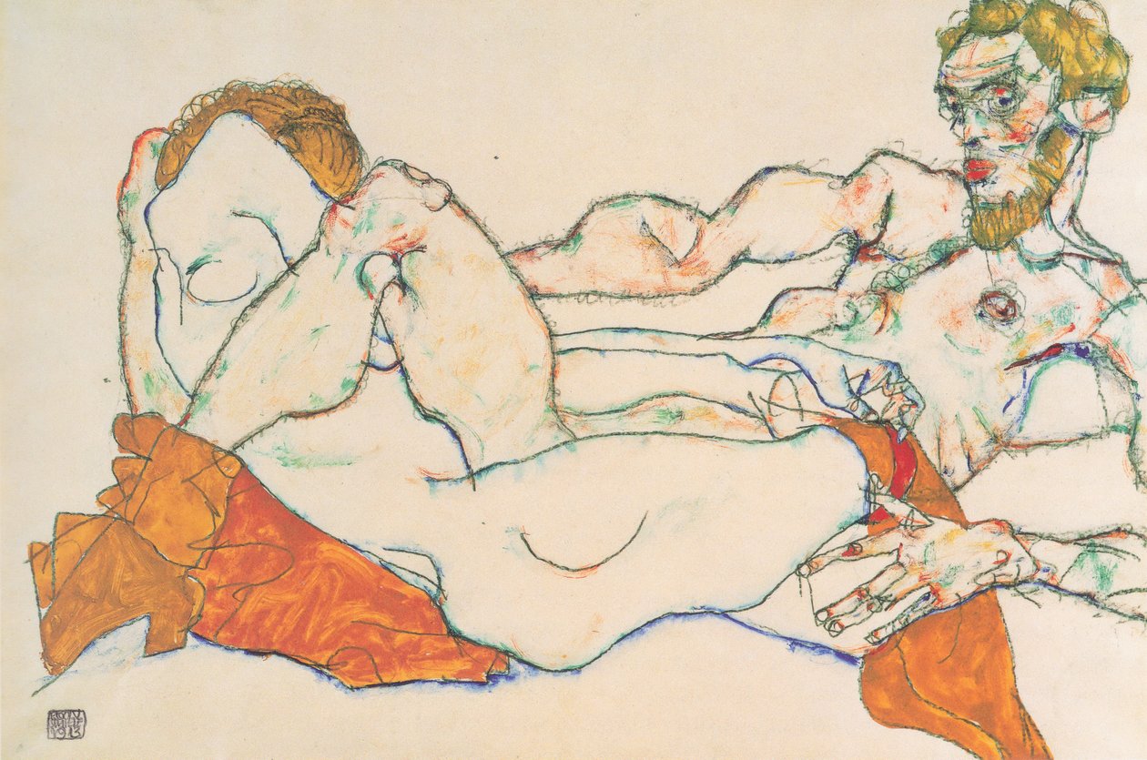 Älskare av Egon Schiele