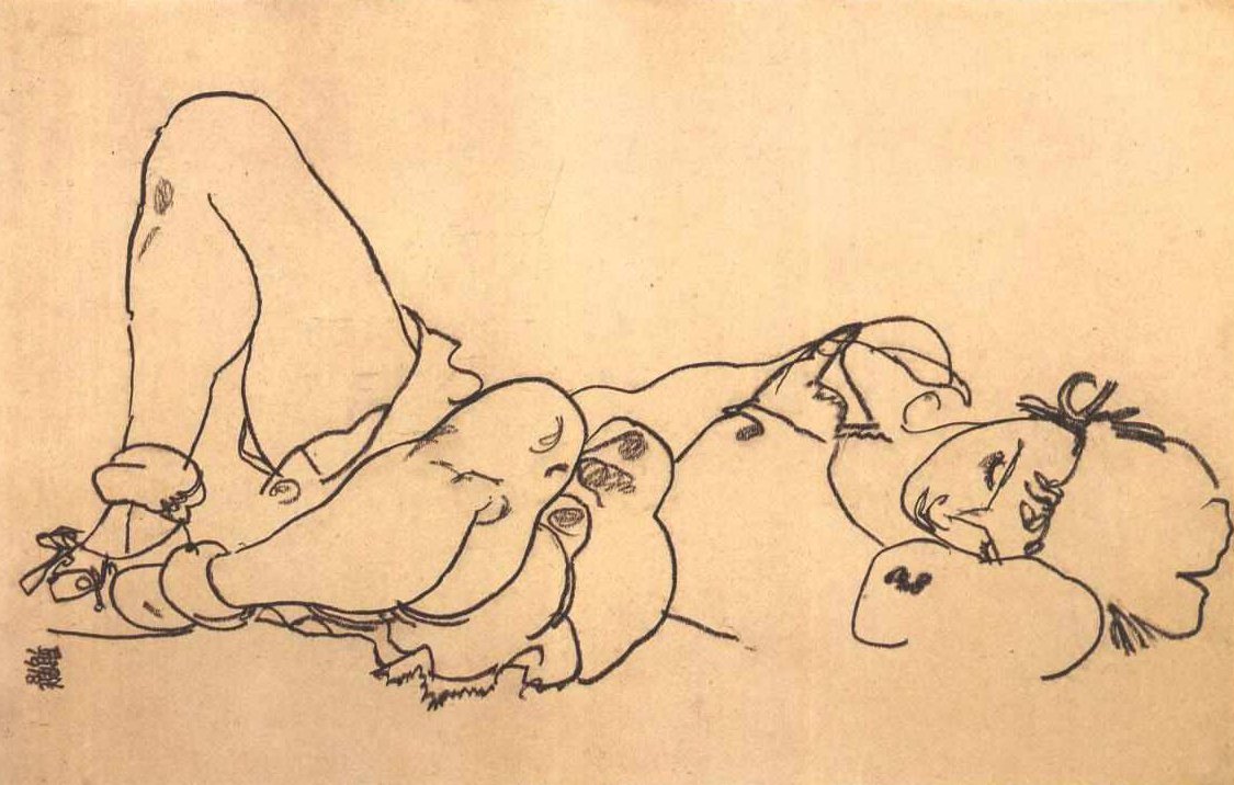 Liegende av Egon Schiele