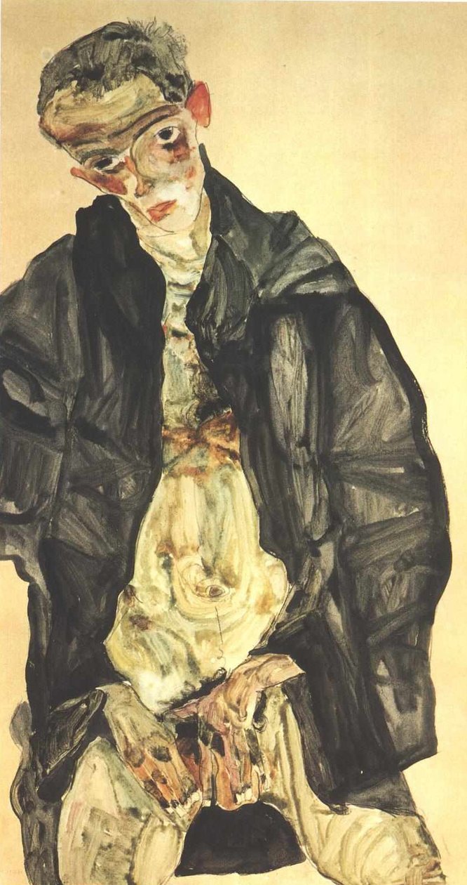Selbstbildnis maturbierend av Egon Schiele