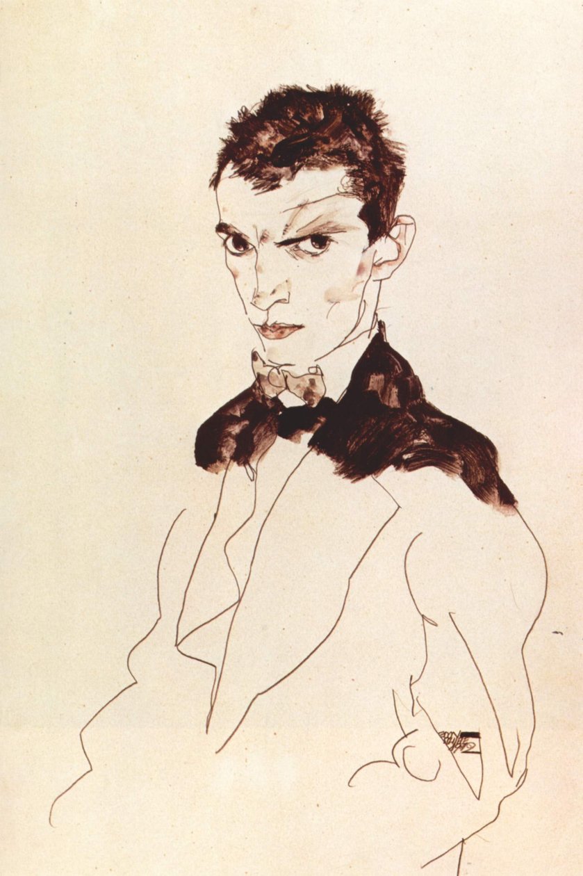 Self-portrait av Egon Schiele