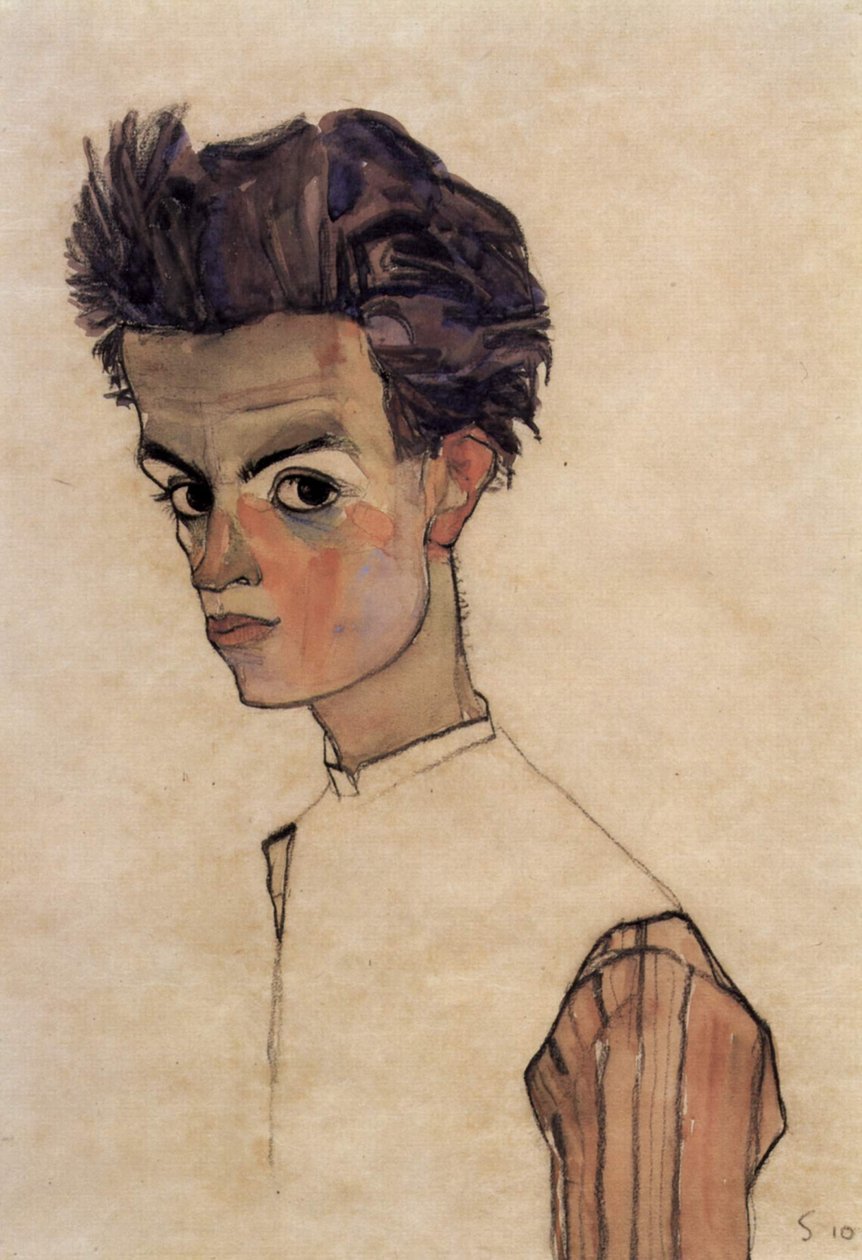 Self-portrait av Egon Schiele