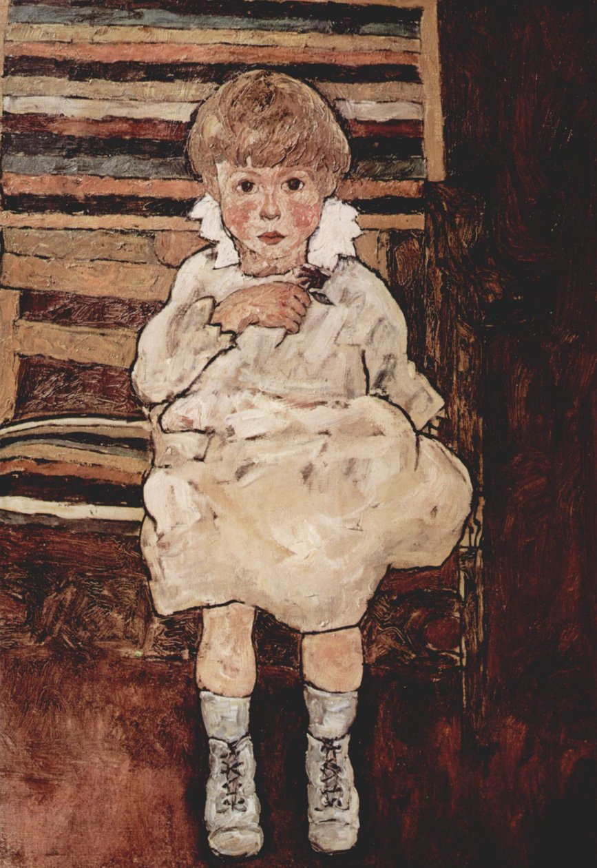 Sitzendes Kind av Egon Schiele