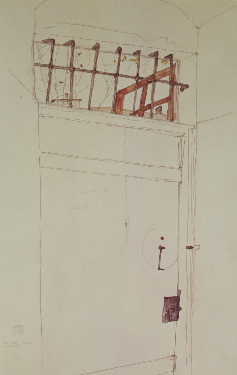 Dörren till det öppna, 1912 av Egon Schiele