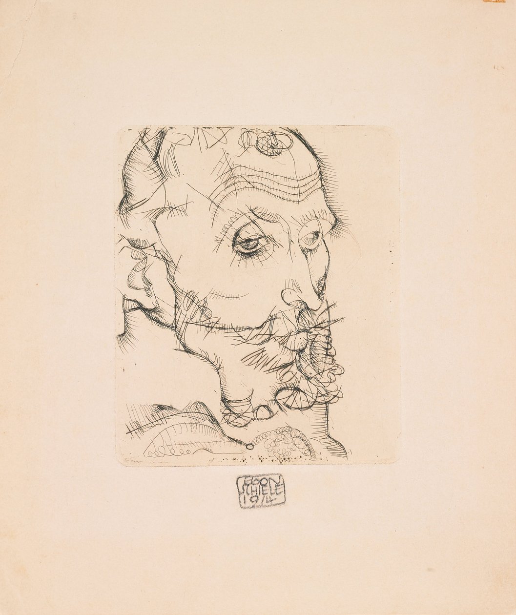 Porträtt av Franz Hauer av Egon Schiele