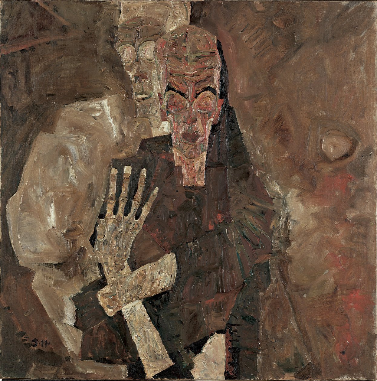 Self-Seer II (Death and Man) av Egon Schiele