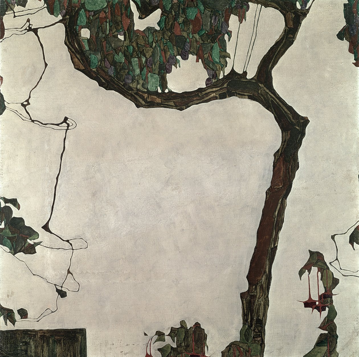 Höstträd, 1909 av Egon Schiele