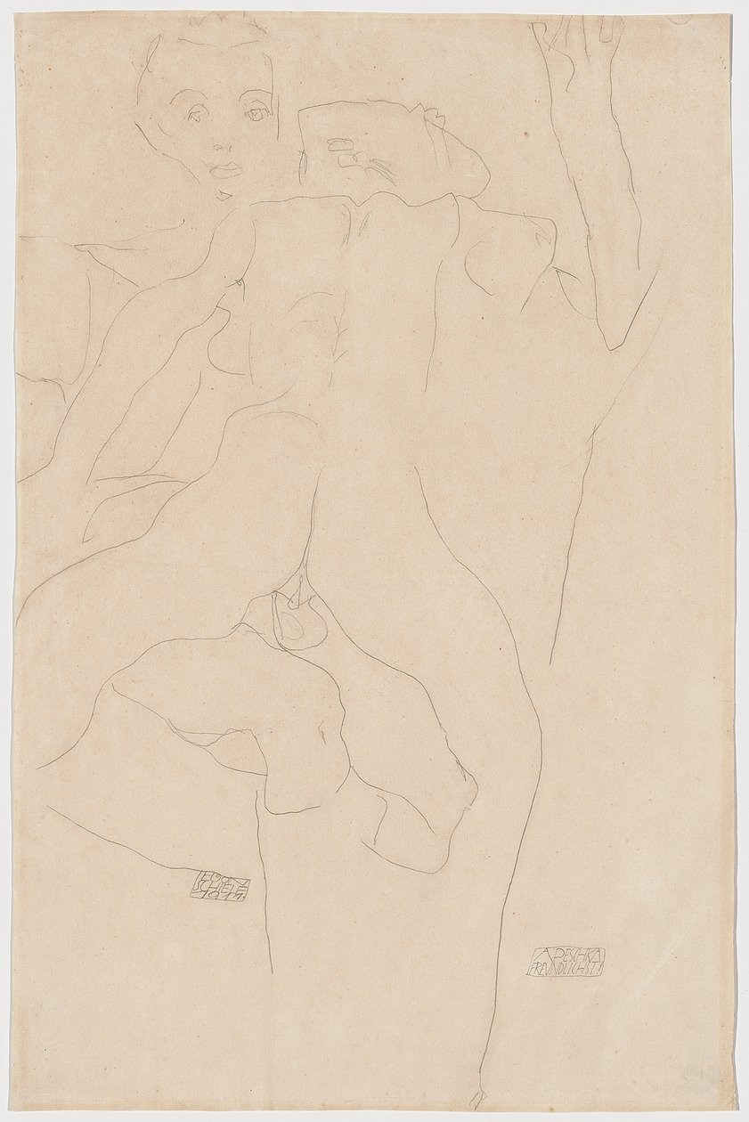 älskare Älskande par, 1911 av Egon Schiele