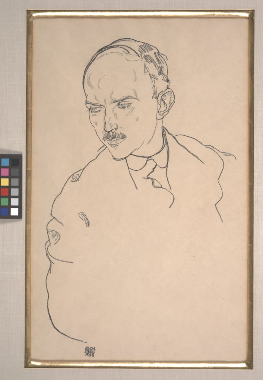 Porträtt av Guido Arnot av Egon Schiele