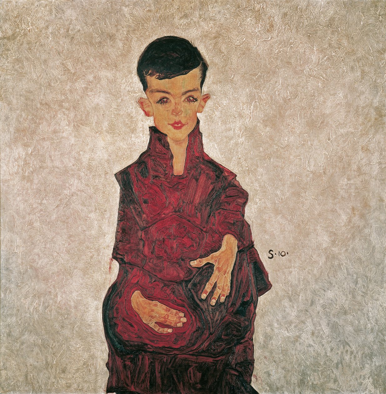 Reiner pojke (Porträtt av Herbert Reiner) av Egon Schiele