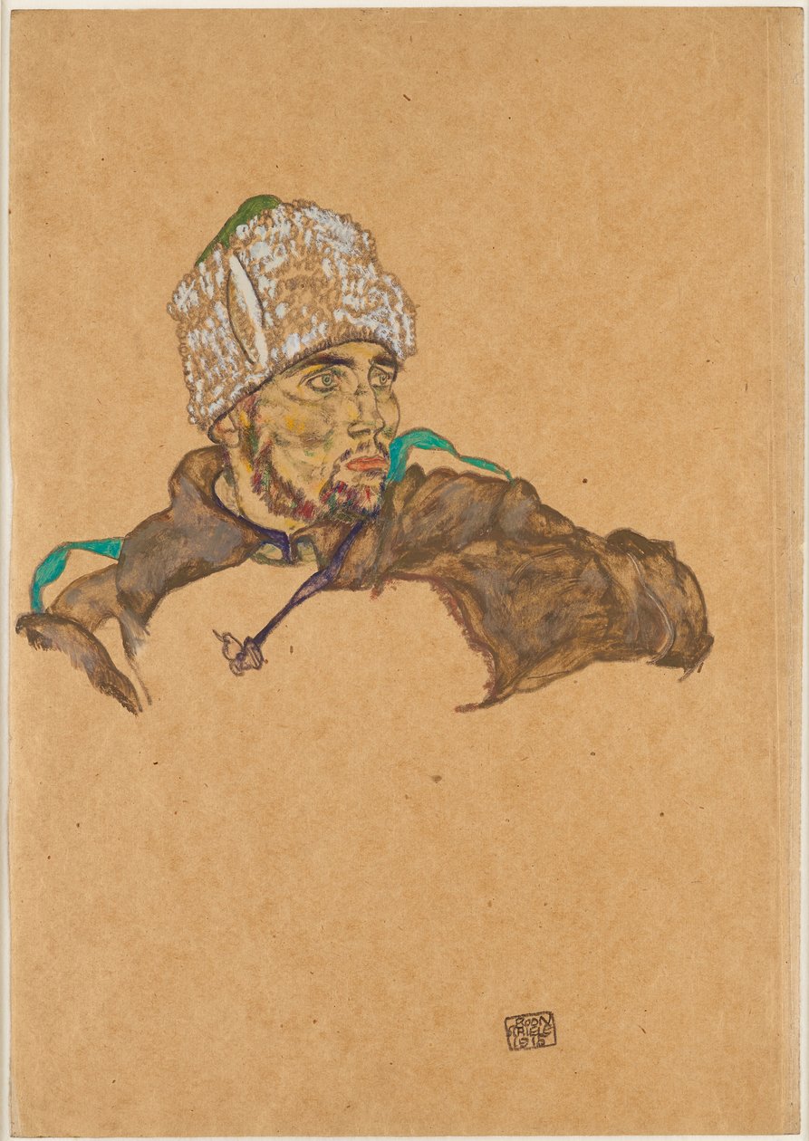 rysk krigsfånge av Egon Schiele