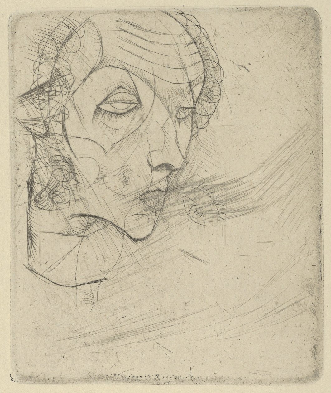Självporträtt, 1914. av Egon Schiele