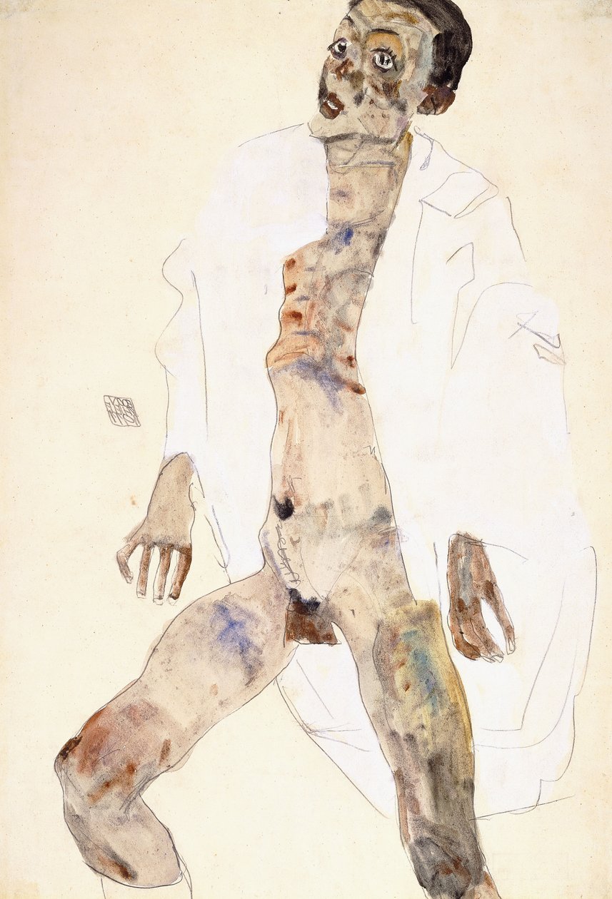 Stående man av Egon Schiele