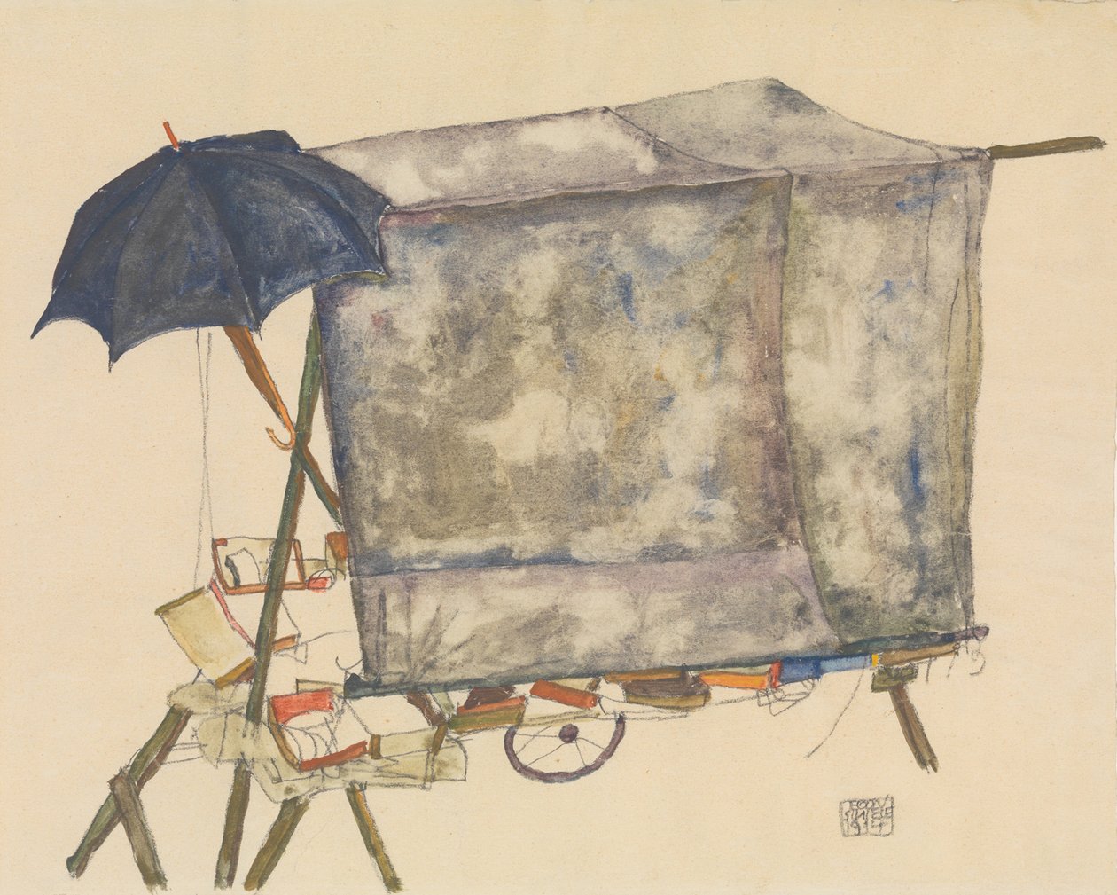 Gatuvagn av Egon Schiele