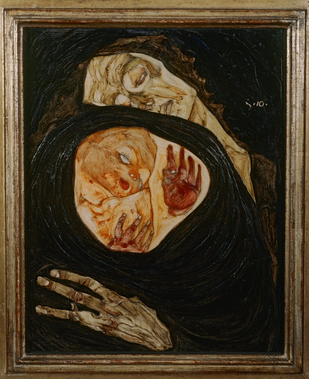 Död mamma I av Egon Schiele