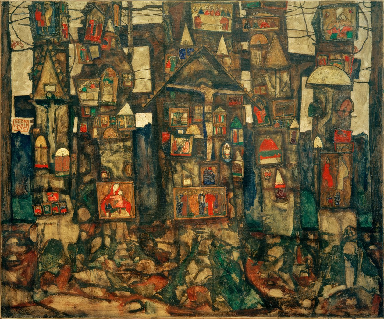Skogshängivenhet av Egon Schiele