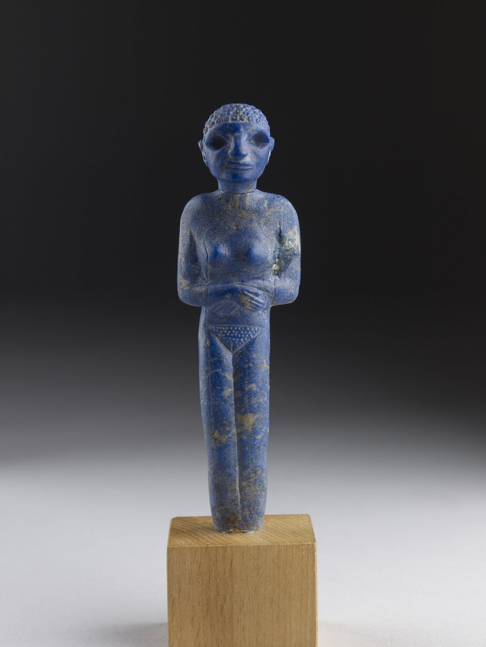 Kvinnofigur, tidig dynastisk tid (lapis lazuli) av Egyptian