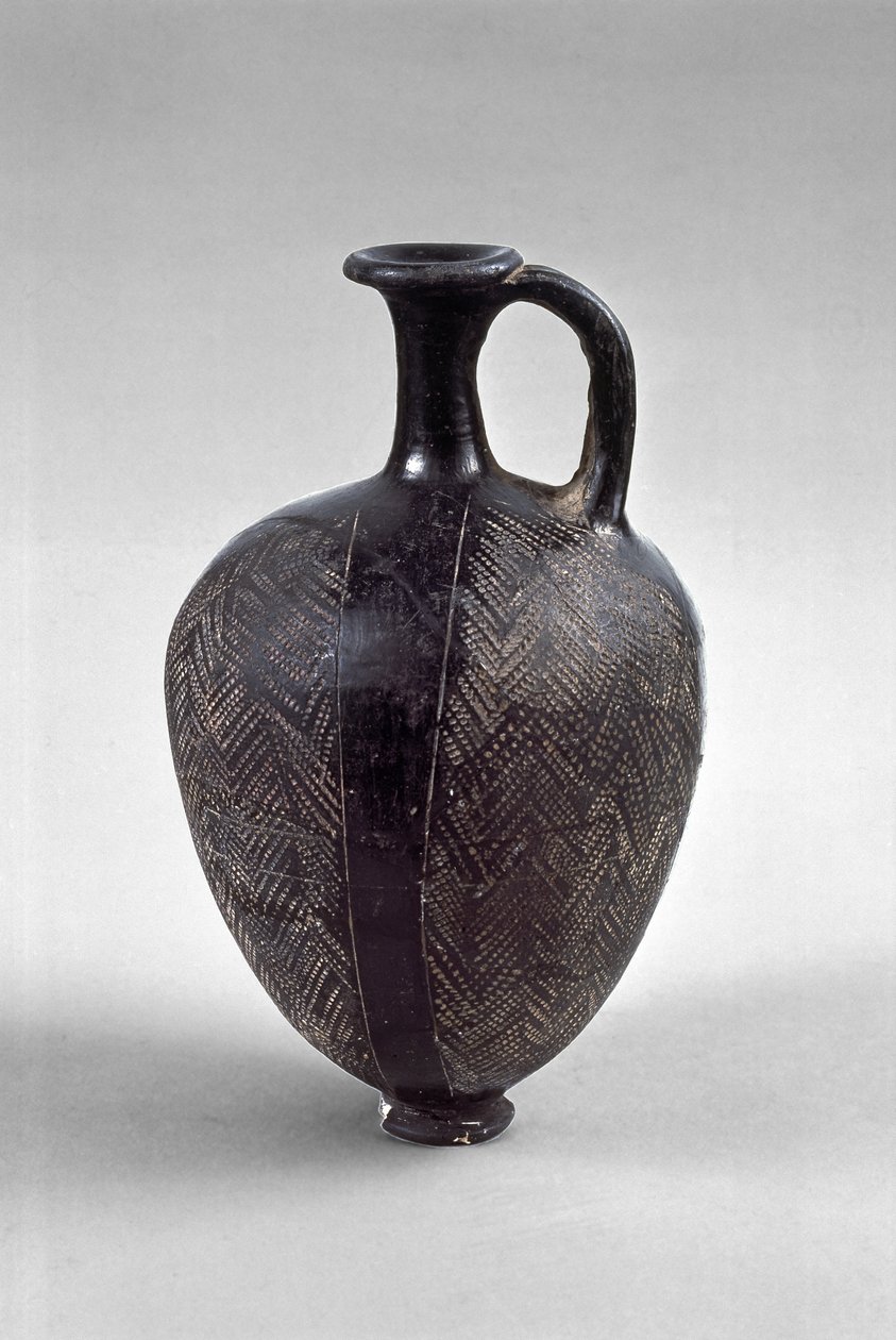 Juglet med inskuren dekor, troligen predynastisk egyptisk (keramik) av Egyptian