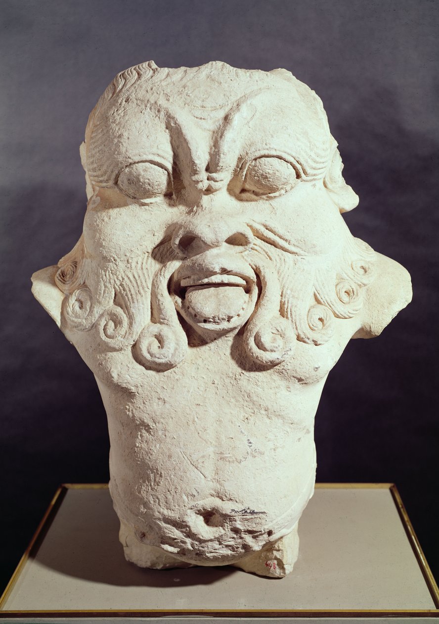 Gud Bes stone av Egyptian Ptolemaic Period