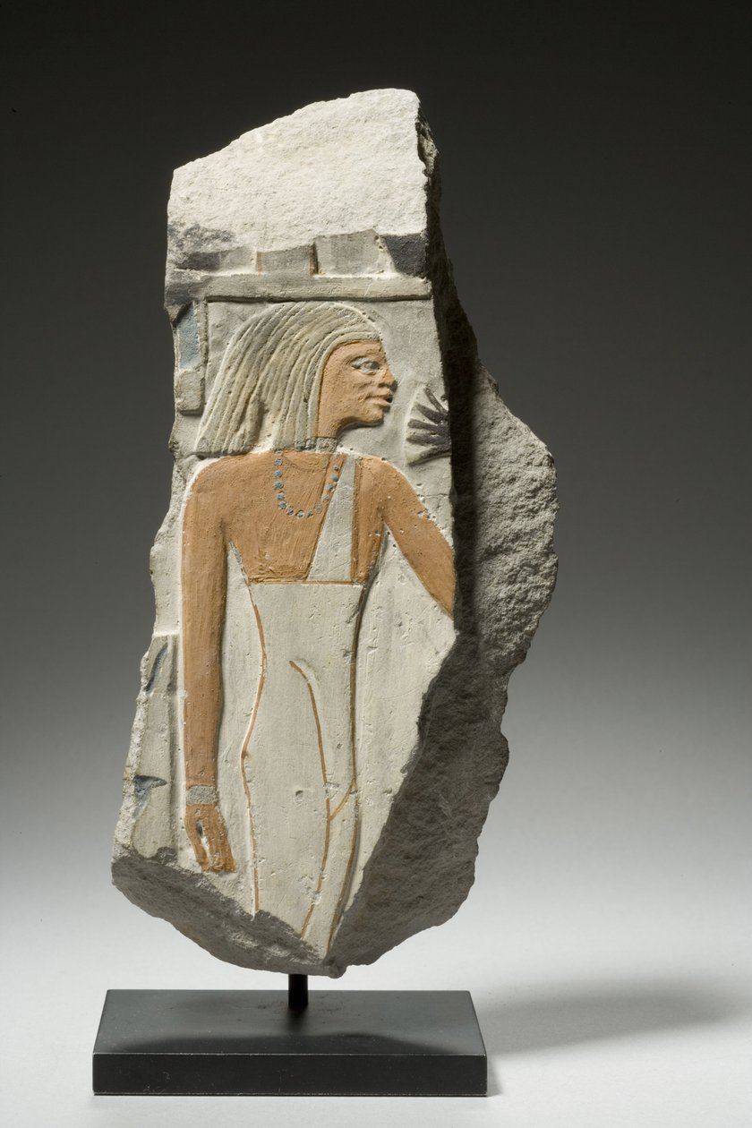 Relieffragment, 1980-1801 f.Kr. (kalksten) av Egyptian 12th Dynasty