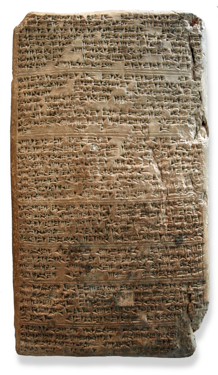 El Amarna Tablet, ca 1350 f.Kr. (lera) av Egyptian 18th Dynasty